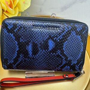 Marc Jacobs Blue Leather Snake Wrislet